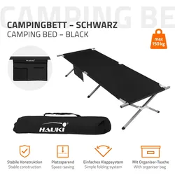 XL Feldbett 210cm Bett Klappbett Liege Tasche Gästebett 150kg