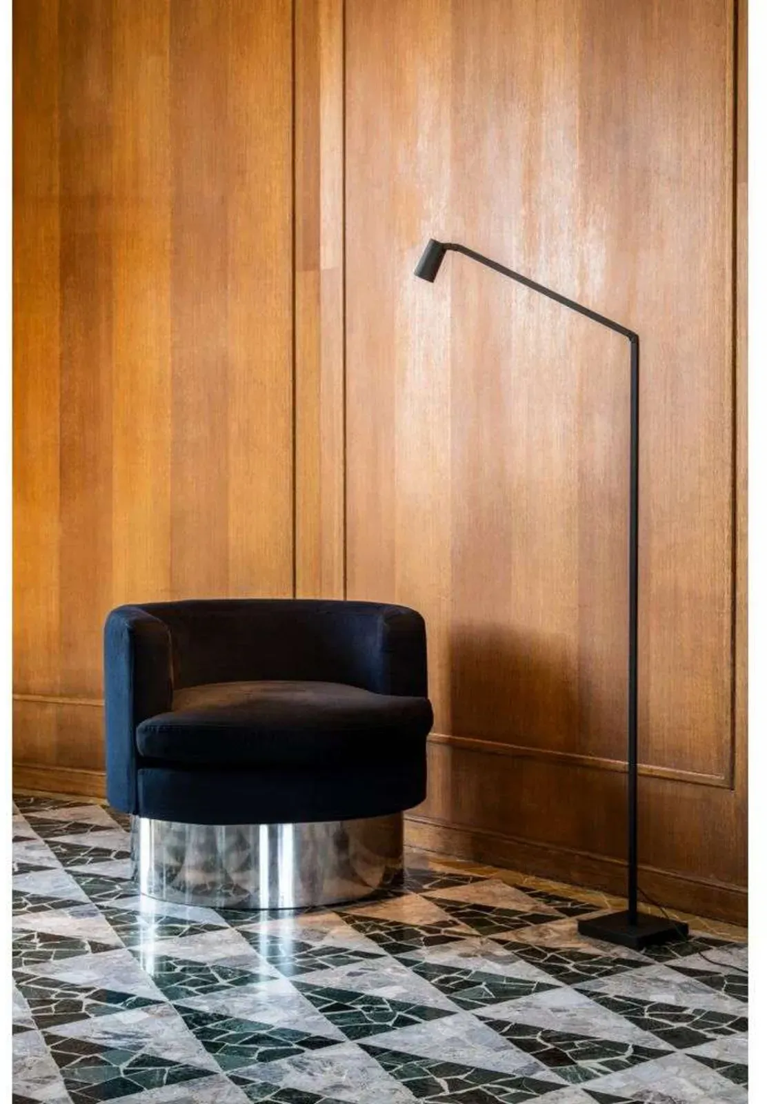Floor Lamps Nemo Lighting, dimmbar, Schwarz, für Wohnzimmer, Aluminium - 114