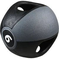 Pure2Improve Medizinball Mit Griffen 6kg - Black / Grey