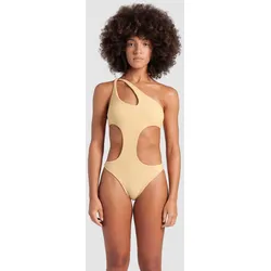 Badeanzug Damen arena Studio Tech Wool - Sand - M
