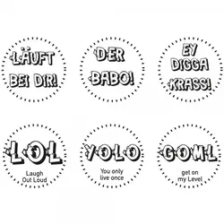 Holzstempel - Set Teenies (Ø 20 mm)