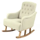 Schaukelsessel Creme Schicke Möbel Cm 62 X 65 X 85 H