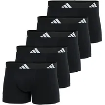 adidas Trunks Active Flex Cotton schwarz/weiß S 5er Pack
