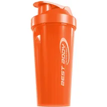 Best Body Eiweiß Shaker orange 700 ml mit Sieb und Mess-Skala