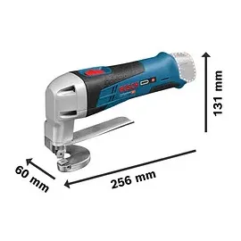 Bosch Akku-Blechschere GSC 12V-13 mit 2 x 2,0 Ah Li-Ion Akku L-BOXX