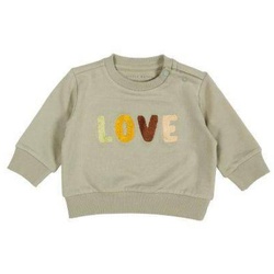 Pullover Vintage Sunny Stripes „Love“, Größe 50/56 | Little Dutch