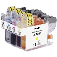 Renkforce ersetzt Brother LC-3211BK, LC-3211C, LC-3211M, LC-3211Y Kompatibel Schwarz,