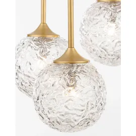 Nova Luce Mirano 1-flg. G9 30 cm gold transparent