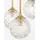 Nova Luce Mirano 1-flg. G9 30 cm gold transparent