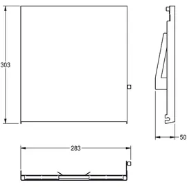 KWC AR Front, EXOS, Edelstahl, für EXOS600E - Silber