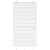 vidaXL Plissee Weiß 110x200 cm Stoffbreite 109,4 cm Polyester