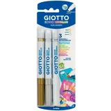 Giotto Decor Metall Weiß/Gold/Silber 3 Stück