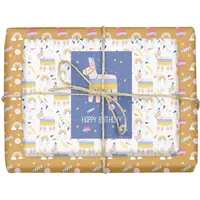 Dabelino Geschenkpapier-Set für Kinder: Lama-Pinata