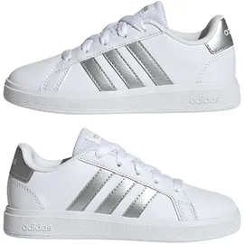 Adidas Grand Court Lifestyle Tennis Lace-Up Kids Cloud White / Matte Silver / Matte Silver 37 1/3