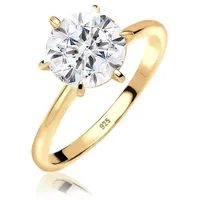 Elli Ring 925 Sterling Silber Verlobungsring in Gold | Gr.: 50