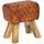 KADIMA DESIGN Sitzhocker Echtleder 40 x 48 x 27 cm Braun