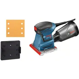 Bosch GSS 140-1 A ohne Akku + Staubbox inkl. Microfilter, 2x Schleifblatt, 1x Schleifplatte, Lochwerkzeug