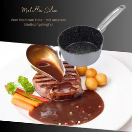 Schäfer Elektronik Kompakter Stieltopf Kochtopf Ø16 cm rund