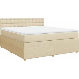 vidaXL Boxspringbett 180 x 200 cm Creme