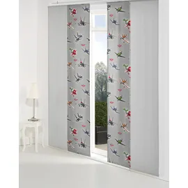 Wirth Schiebegardine »Planes Lima" (1 St.), Walt Disney grau