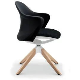 Sedus Schalenstuhl se:flair Polyester Schwarz/Braun