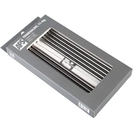 APS Trinkhalme Edelstahl 10 St. Gunmetal-Look