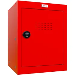 Phoenix CL0544RRC Würfel-Schließfach Cube Locker 66L Rot - Kombinationsschloss - Für Hause, Büro, Fitness, Schüle