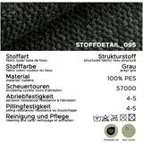 xonox Eckcouch Strukturstoff L-Form 3-Sitzer Grau