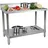 Royal Catering Edelstahl Arbeitstisch - 120 x 60 cm 250 kg Aufkantung