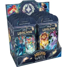 lorcana Whispers In The Well Starter Decks Display