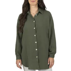 DENIMFY Musseline Bluse Damen Oversized DFMathilda S/M