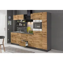 kochstation Küchenzeile KS-Tulsa 270 cm braun