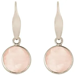 Gemshine Ohrringe 'Rosenquarz'   Damen 