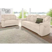sit&more Polstergarnitur SIT & MORE "Bansin", beige (natur), Luxus-Microfaser ALTARA NUBUCK, Sitzmöbel-Sets, bestehend aus einem 3- und einem 2- Sitzer, inklusive Federkern