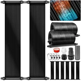 tillvex Pool Solarkollektor Set schwarz 60 cm x 500 cm