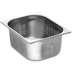 Perforierter Gastronormbehälter aus Edelstahl GN1/2 P150mm - 9Liter - Equipementpro
