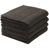 SCHIESSER Turin Handtuchset 4-tlg. dunkelgrau
