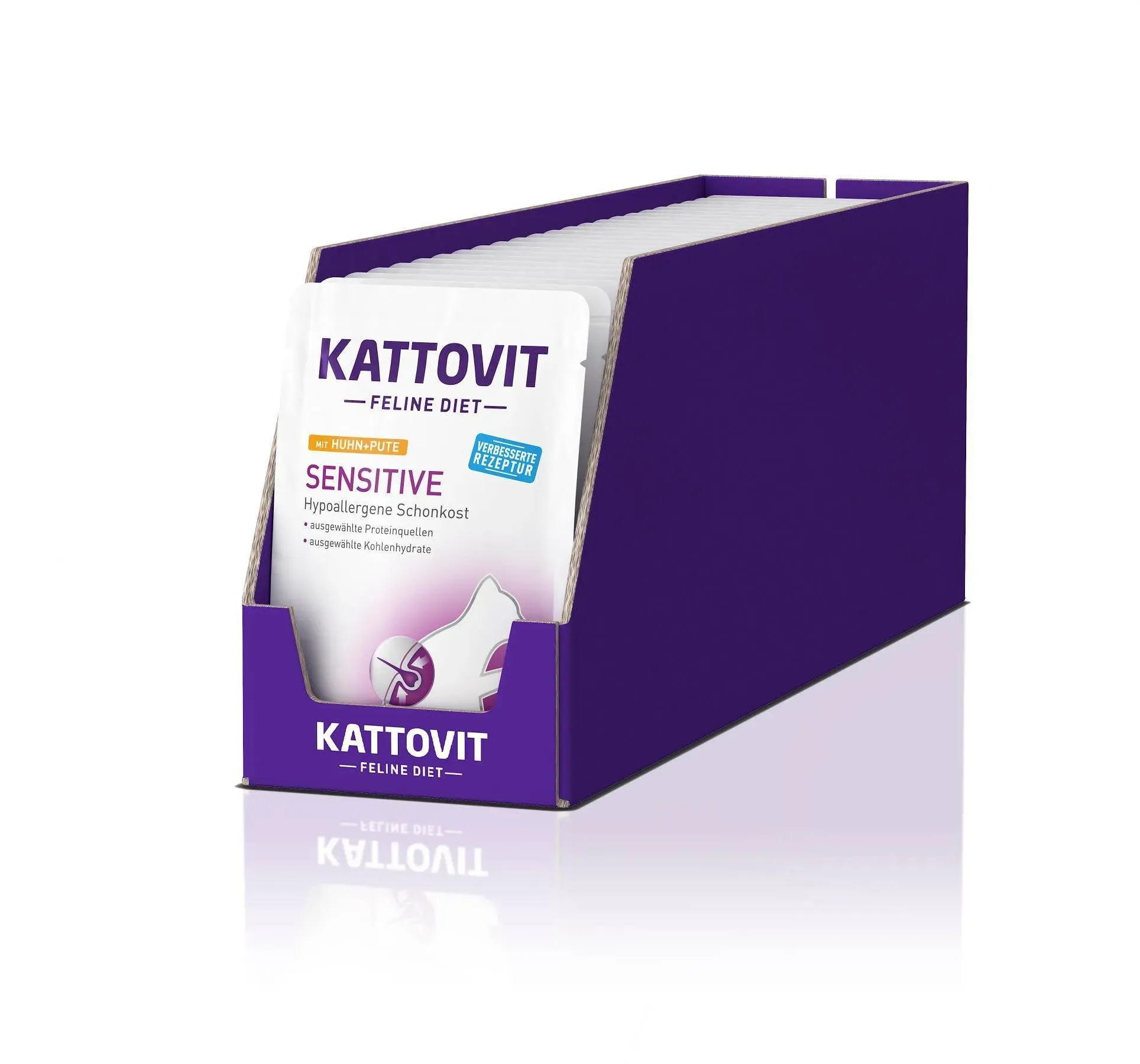 Kattovit Sensitive Huhn & Pute Futter 24x85 g