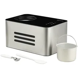 Sommertal Eiscreme Maschine ICE1500 3-in-1 Eismaschine, Milcheis & Sorbet, Eiscrememaschine aus Edelstahl mit Kühlhalte Funktion