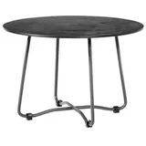 Diamond Garden Loungetisch BRISTOL Ø 53 x 35 cm, Edelstahl Dunkelgrau / HPL Granit Dunkel