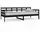 vidaXL Tagesbett 90 x 200 cm Schwarz