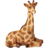 große Spardose - Kunstharz - Giraffe - mit Verschluß - 17 cm - stabile Sparbüchse - Sparschwein - für Kinder & Erwachsene/Kinderspardose lustig witzig - BAB..
