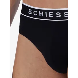 SCHIESSER Slip unifarben blau/schwarz M 9er Pack
