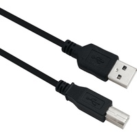 Helos Anschlusskabel, USB 2.0 A Stecker/B Stecker, 1,0m, schwarz