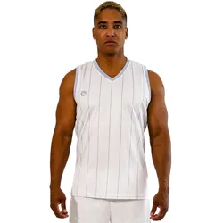 Stark Soul® Sport Shirt "Pinstripes" Ärmeloses Tank Top