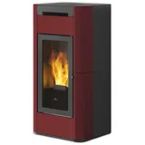 Edilkamin wasserführender Pelletofen | TERA H 30 EVO | 29,5 kW | Bordeaux