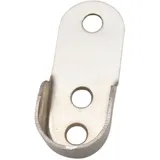 DOJA Barcelona | Halterung für Kleiderstange | Pack 25 | Schrankrohrlager 45x18x11mm | U Form Design | Kleiderstangenhalter | Kleiderstangenhalterung, Duschvorhang Stangen, Gardinenstange
