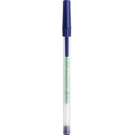 BIC Kugelschreiber Round Stic ECOlutions frostig-transparent, Schreibfarbe: blau,