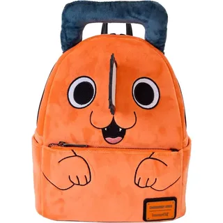 Loungefly Chainsaw Man Pochita Plüsch-Mini-Rucksack, Mehrfarbig/Meereswellen (Ocean Tides)