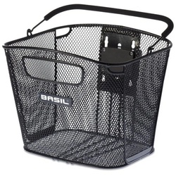 Basil Fahrradkorb Vorderradkorb Bold KF 28x34x27cm, engm., inkl. Halter schwarz